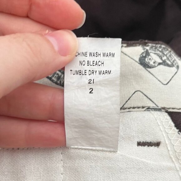 Ben Davis 48x31 Gorilla Cut Pants Dark Brown Chinos Workwear Worn cut E814 - Picture 10 of 10